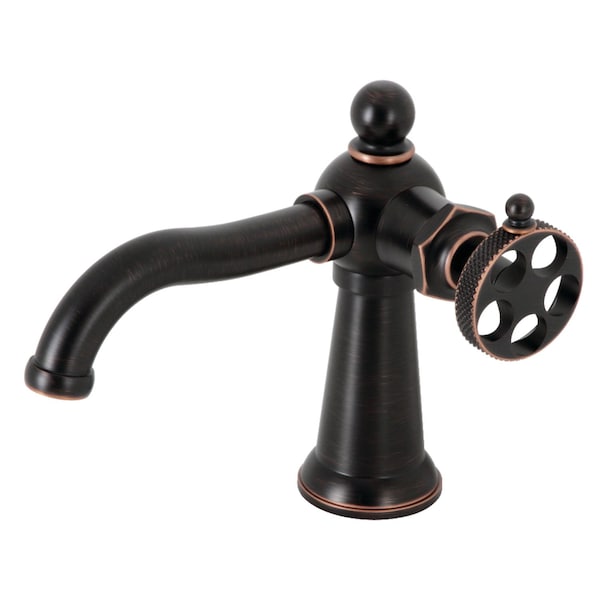Kingston Brass KS354RKXNB Single-Handle Bathroom Faucet with Push Pop-Up, Naples Bronze KS354RKXNB - main